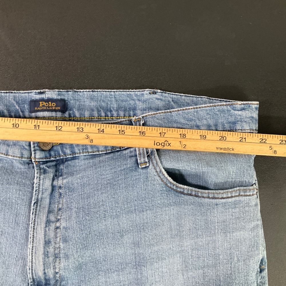 Polo Ralph Lauren‎ Jeans Mens 44x30 Blue Cotton Hampton Relaxed Straight Light - Picture 6 of 9